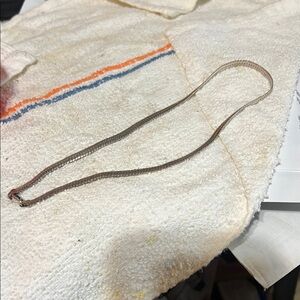 925 Silver herringbone Necklace